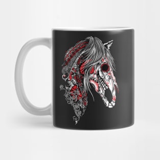 Horse Sugar Skull Graphic Art Mug